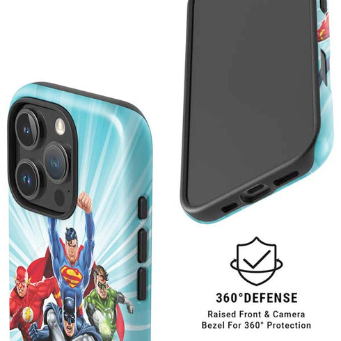 Justice League Team Power Up iPhone 16 Pro Magsafe Impact Case
